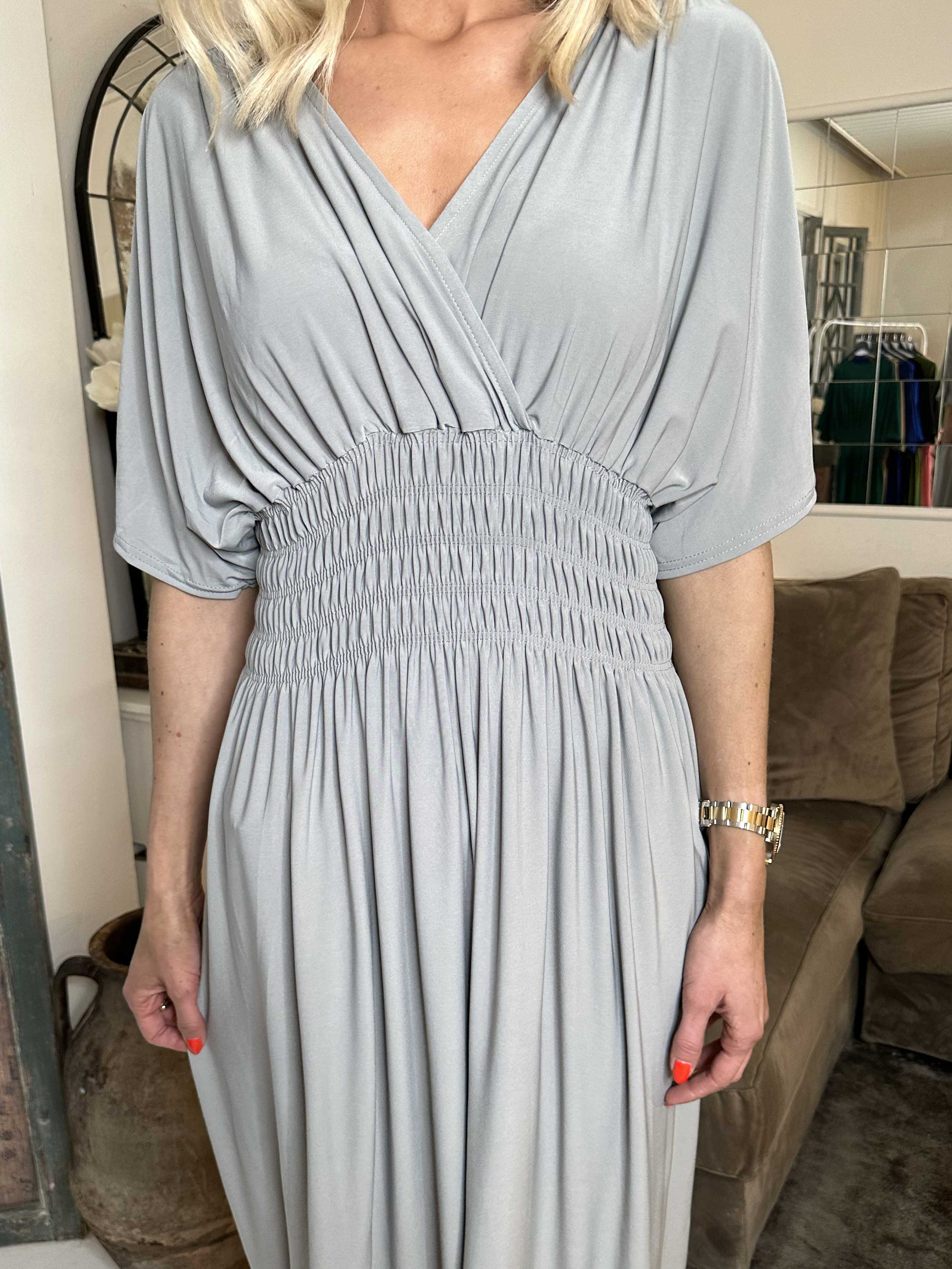 Pams Plain - Elastisk kjole med smock